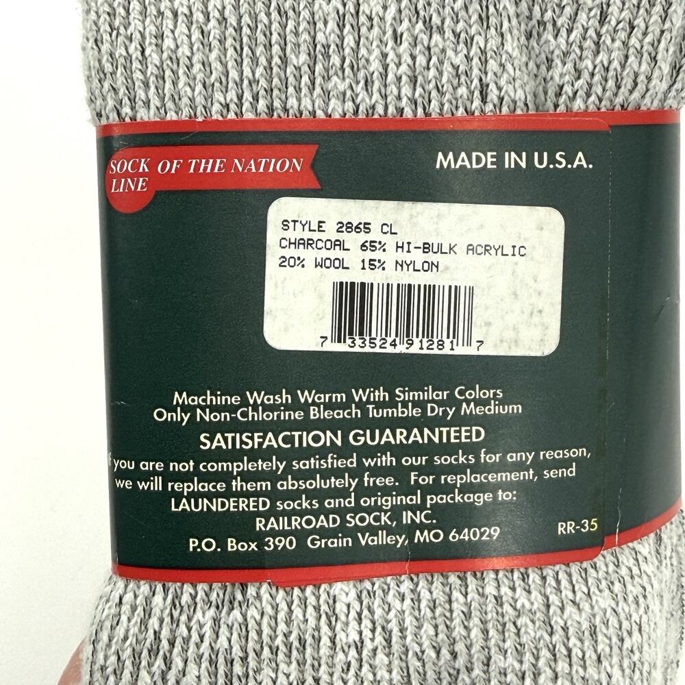 The Railroad Sock Boot Size 10-13 Wool Blend - Picture 3 of 5